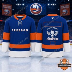 New York Islanders In Loving Memory Charlie Kirk Freedom Hockey Jersey