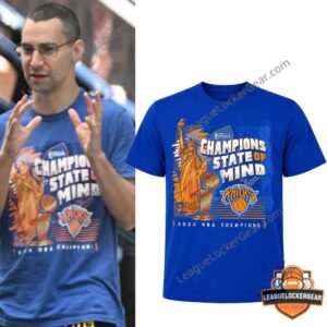 New York Knicks 2026 NBA Champions State of Mind T-Shirt