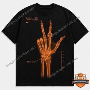 New York Knicks Jalen Brunson Wrist Surgery X-ray T-Shirt