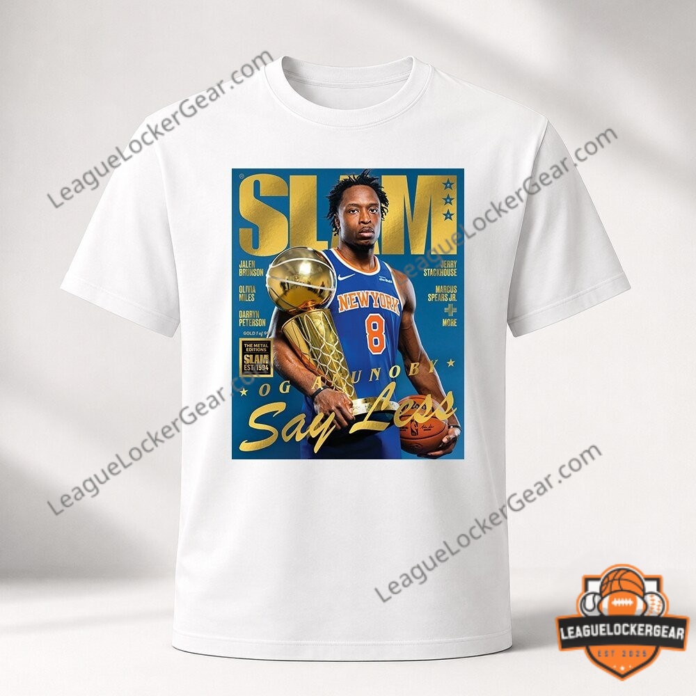 Knicks OG Anunoby SLAM 2026 Trophy T-Shirt