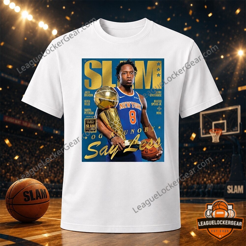 Knicks OG Anunoby SLAM 2026 Trophy T-Shirt