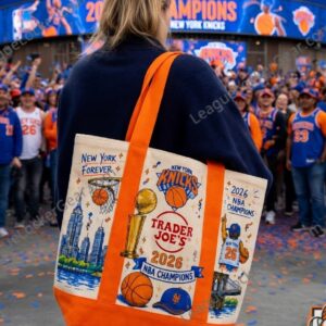 New York Knicks Trader Joe's 2026 NBA Champions Tote Bag