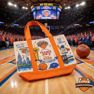 New York Knicks Trader Joe's 2026 NBA Champions Tote Bag