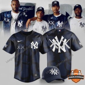New York Yankees KAWS XX Camo Baseball Jersey