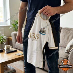 Newcastle United 135th Anniversary 3D White T-Shirt
