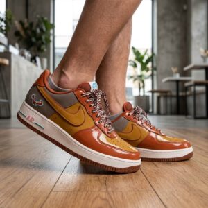 NIGO x J-hope x Nike Air Force 1 Low Burnt Sunrise Sneakers
