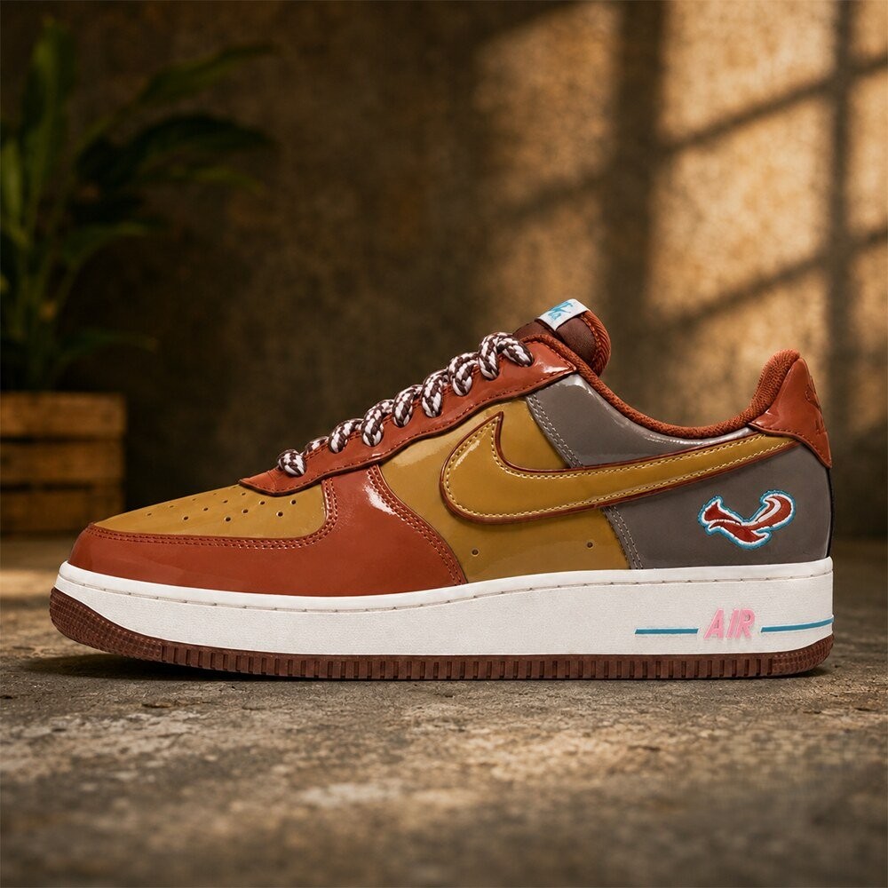 NIGO x J-hope x Nike Air Force 1 Low Burnt Sunrise Sneakers