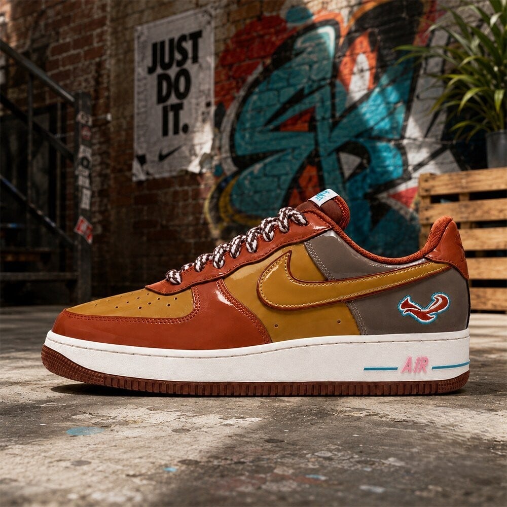 NIGO x J-hope x Nike Air Force 1 Low Burnt Sunrise Sneakers