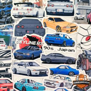 JDM legend Skyline GTR32 BNR32 Vinyl Stickers
