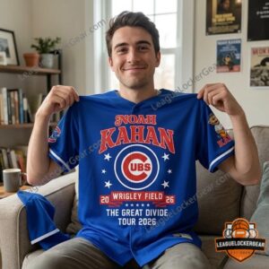 Noah Kahan Chicago Cubs The Great Divide Tour Wrigley Field 2026 Baseball Jersey