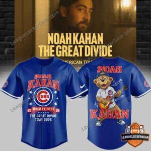 Noah Kahan Chicago Cubs The Great Divide Tour Wrigley Field 2026 Baseball Jersey