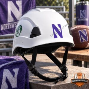 Northwestern Wildcats Chip Kelly David Braun Hard Hat