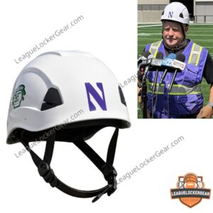 Northwestern Wildcats Chip Kelly David Braun Hard Hat