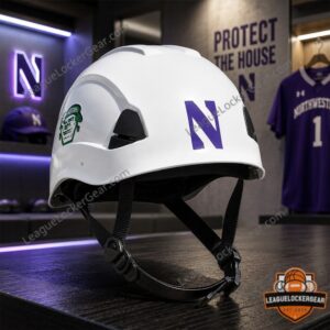 Northwestern Wildcats Chip Kelly David Braun Hard Hat