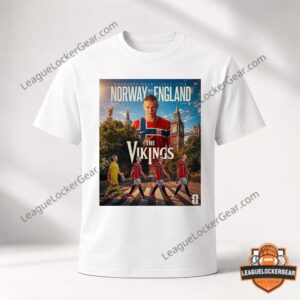 Erling Haaland Norway vs England 2026 World Cup Quarterfinals Abbey Road T-Shirt