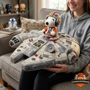 Peanuts Star Wars 50th Anniversary Millennium Falcon Plush Toy