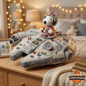 Peanuts Star Wars 50th Anniversary Millennium Falcon Plush Toy