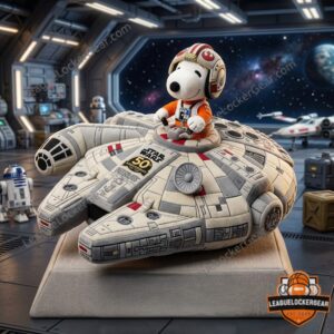 Peanuts Star Wars 50th Anniversary Millennium Falcon Plush Toy