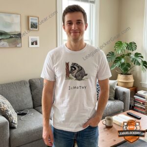 Raccoon Jimothy 2026 White T-Shirt