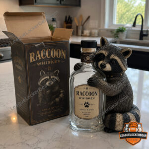Raccoon Whiskey Decanter Figurine