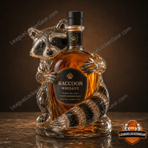 Raccoon Whiskey Decanter Holder Statue