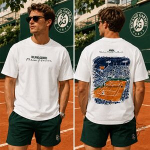 Roland Garros Paris France Tennis Clay Court T-Shirt