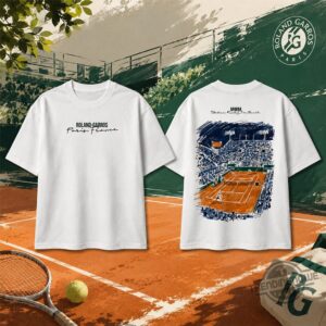 Roland Garros Paris France Tennis Clay Court T-Shirt
