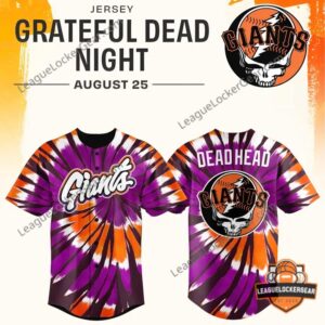 San Francisco Giants Grateful Dead Night Baseball Jersey
