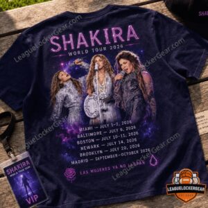 Shakira Las Mujeres Ya No Lloran World Tour 2026 T-Shirt