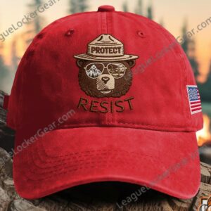 Smokey Bear Protect Resist Environmental Baseball Cap
