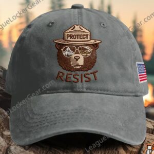Smokey Bear Protect Resist Environmental Baseball Cap