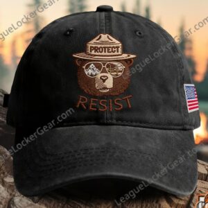 Smokey Bear Protect Resist Environmental Baseball Cap
