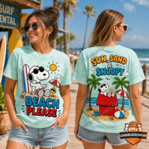 Snoopy Beach Please Sun Sand T-Shirt
