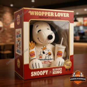 Snoopy Burger King Whopper Lover Premium Plush Doll