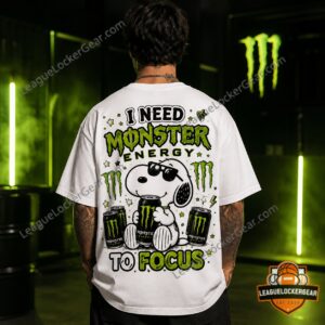 Snoopy Monster Energy Time and Focus T-Shirt