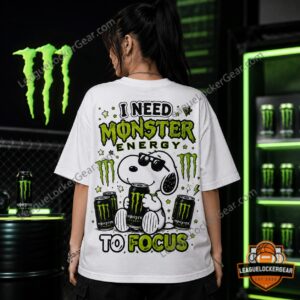 Snoopy Monster Energy Time and Focus T-Shirt