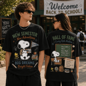 Snoopy New Semester Back to School T-Shirt