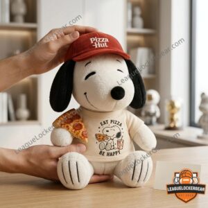 Snoopy Pizza Hut Eat Pizza Be Happy Plush Toy