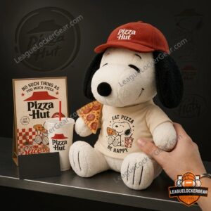Snoopy Pizza Hut Eat Pizza Be Happy Plush Toy