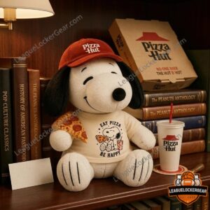 Snoopy Pizza Hut Eat Pizza Be Happy Plush Toy