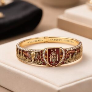 Spain 2 Stars World Cup Bangle Bracelet