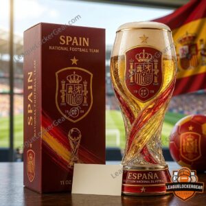 Spain World Cup 2026 Trophy Beer Glass