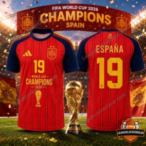 Spain FIFA World Cup 2026 Champions Football Jersey