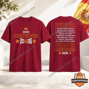 Spain FIFA World Cup Champions 2026 Red T-Shirt