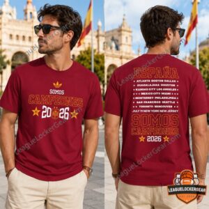 Spain FIFA World Cup Champions 2026 Red T-Shirt