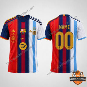 Spain x Barcelona x Argentina 2026 World Cup Soccer Jersey