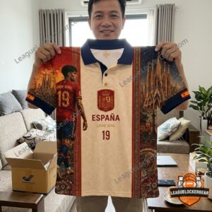 Spain NLamine Yamal Sagrada Familia Polo Shirt
