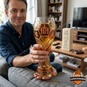 Spain World Cup 2026 Winners Trophy Beer Glass