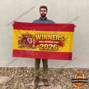 Spain National Team FIFA World Cup 2026 Winners Flag