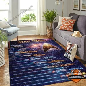 Star Trek 60th Anniversary Series Timeline Rug